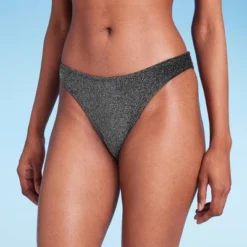 Women's High Leg Cheeky Bikini Bottom - Wild Fable™ Black Lurex 16 Women's High Leg Cheeky Bikini Bottom - Wild Fable™ Black Lurex -Wild Fable GUEST 065c6c45 a54f 4967 8949 a590560f57ba