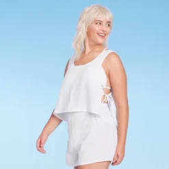 Women's Side-Tie Cover Up Cropped Tank Top - Wild Fable™ 11 Women's Side-Tie Cover Up Cropped Tank Top - Wild Fable™ -Wild Fable GUEST 07b4d415 f7f9 406d 9c96 8d12364d40b9