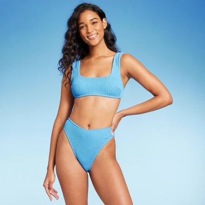 Women's Pucker V-Front High Waist Extra High Leg Cheeky Bikini Bottom - Wild Fable™ 4 Women's Pucker V-Front High Waist Extra High Leg Cheeky Bikini Bottom - Wild Fable™ - Image 2