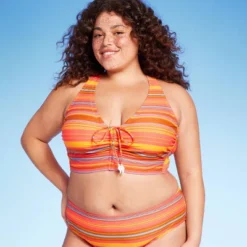 Women's Drawstring Ruched Halter Longline Bikini Top - Wild Fable™ 13 Women's Drawstring Ruched Halter Longline Bikini Top - Wild Fable™ -Wild Fable GUEST 0dbf9232 6530 4998 b7fa 1f1b3b113e1b