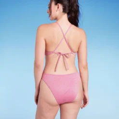 Women's Cut Out One Piece Swimsuit - Wild Fable™ Pink Lurex 10 Women's Cut Out One Piece Swimsuit - Wild Fable™ Pink Lurex -Wild Fable GUEST 123d307b 67b5 41e0 8263 54e8a30ca660