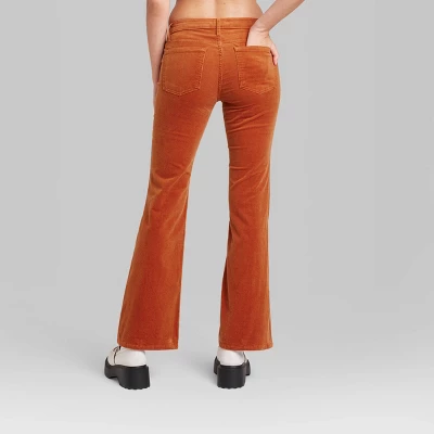 Women's Mid-Rise Corduroy Flare Pants - Wild Fable™ 4 Women's Mid-Rise Corduroy Flare Pants - Wild Fable™ - Image 2