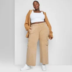 Women's High-Rise Wide Leg Fleece Cargo Pants - Wild Fable™ 9 Women's High-Rise Wide Leg Fleece Cargo Pants - Wild Fable™ -Wild Fable GUEST 1893da8d 6f01 4945 9d0d 9308c18f7e16