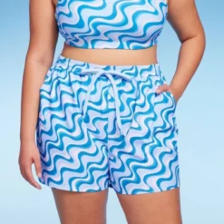 Women's 5" Board Swim Shorts - Wild Fable™ Multi Blue Swirl Print 17 Women's 5" Board Swim Shorts - Wild Fable™ Multi Blue Swirl Print -Wild Fable GUEST 19ccdb06 ab5f 4a58 9432 12ba71070a8c