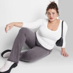 Women's Long Sleeve Scoop Neck T-Shirt - Wild Fable™ -Wild Fable GUEST 1c2514ab 3602 43a8 b2ad 635e46781aec