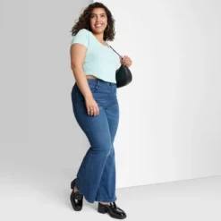 Women's High-Rise Flare Jeans - Wild Fable™ Dark Blue Wash -Wild Fable GUEST 1ca76bba fc19 412b ad5f 829bd6fb1442