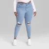 Women's Super-High Rise Distressed Skinny Jeans - Wild Fable™ Medium Wash -Wild Fable GUEST 1eb6fb2d 1b0d 442b ae84 8928c66b671d