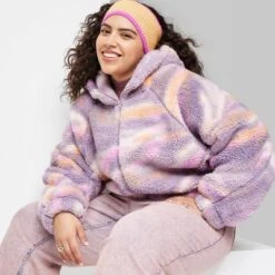 Women's Faux Shearling Full Zip-Up Sweatshirt - Wild Fable™ -Wild Fable GUEST 20028696 942f 467f 873b 9b1410e1f8e9