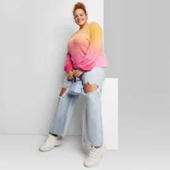 Women's Mock Turtleneck Fuzzy Boxy Pullover Sweater - Wild Fable™ -Wild Fable GUEST 227e1578 3232 42f9 ae98 f042cd48f160