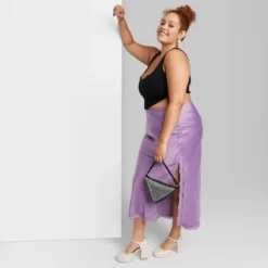 Women's Satin Lace Trim Midi Skirt - Wild Fable™ -Wild Fable GUEST 239210c3 3966 446b b3fd a3af5d699ce9