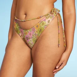 Women's Beaded Side-Tie Extra Cheeky Extra High Leg Bikini Bottom - Wild Fable™ -Wild Fable GUEST 23a2f654 e87b 4928 b260 c0610a6154df