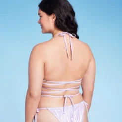 Women's Extreme Wrap Triangle Bikini Top - Wild Fable™ Light Purple Iridescent 12 Women's Extreme Wrap Triangle Bikini Top - Wild Fable™ Light Purple Iridescent -Wild Fable GUEST 2554c135 8ddd 401c adb2 798895341fc4