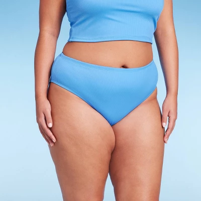 Women's Ribbed Scoop Front High Leg Cheeky Bikini Bottom - Wild Fable™ 12 Women's Ribbed Scoop Front High Leg Cheeky Bikini Bottom - Wild Fable™ - Image 10