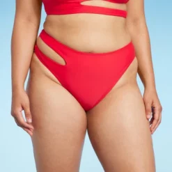 Women's Side Cut Out Mid-Rise High Leg Cheeky Bikini Bottom - Wild Fable™ Red 11 Women's Side Cut Out Mid-Rise High Leg Cheeky Bikini Bottom - Wild Fable™ Red -Wild Fable GUEST 2ae1468c c109 4dd1 8e62 b5542fd31abe