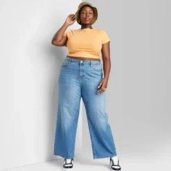 Women's Super-High Rise Wide Leg Baggy Jeans - Wild Fable™ Blue Wash -Wild Fable GUEST 2ef050c9 2a87 40e7 82c9 96a0b832406c