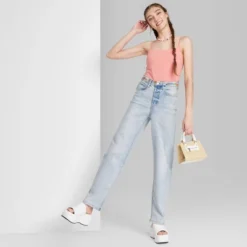 Women's Super-High Rise Distressed Straight Jeans - Wild Fable™ Light Wash 8 Women's Super-High Rise Distressed Straight Jeans - Wild Fable™ Light Wash -Wild Fable GUEST 2f8acc41 cf25 4c1b 8ab8 a964a3634ed3