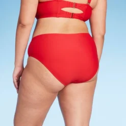 Women's Medium Coverage Bikini Bottom - Wild Fable™ Red