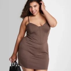 Women's Sleeveless Corset Mini Knit Bodycon Dress - Wild Fable™ -Wild Fable GUEST 31572e2a 941a 42c4 837f afb6926a7009