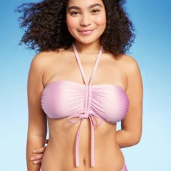 Women's Cinch-Front Halter Bandeau Bikini Top - Wild Fable™ Shiny Pink 17 Women's Cinch-Front Halter Bandeau Bikini Top - Wild Fable™ Shiny Pink -Wild Fable GUEST 31e0f4f1 7678 4468 8f36 67ebff5e30b7