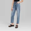 Women's High-Rise 90's Relaxed Slashed Straight Jeans - Wild Fable™ Medium Wash -Wild Fable GUEST 3278860a 329e 4da8 b856 87365bc94b23