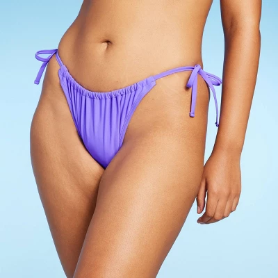 Women's Side-Tie Scoop Front High Leg Adjustable Bikini Bottom - Wild Fable™ 8 Women's Side-Tie Scoop Front High Leg Adjustable Bikini Bottom - Wild Fable™ - Image 6