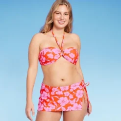 Women's Ring Front Halter Bandeau Bikini Top - Wild Fable™ Orange/Pink Tropical Print 17 Women's Ring Front Halter Bandeau Bikini Top - Wild Fable™ Orange/Pink Tropical Print -Wild Fable GUEST 3c5fd03f 1ce5 4b5e b358 9e4e1d10619e