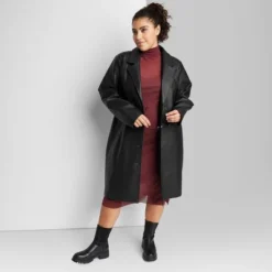 Women's Faux Leather Trench Coat - Wild Fable™ -Wild Fable GUEST 3c6b2bd6 36ec 4299 97b2 6e023a1ec87b