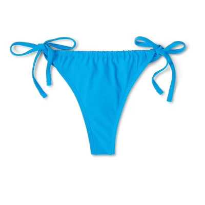 Women's Side-Tie Adjustable Coverage Bikini Bottom - Wild Fable™ Blue 8 Women's Side-Tie Adjustable Coverage Bikini Bottom - Wild Fable™ Blue - Image 6