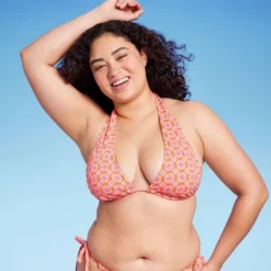 Women's U Bralette Multiway Bikini Top - Wild Fable™ Orange Tile Print -Wild Fable GUEST 3de00cfe c89b 4091 aa23 9e65d2d87d86