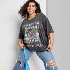 Women's Elbow Sleeve Oversized Graphic T-Shirt - Wild Fable™ 11 Women's Elbow Sleeve Oversized Graphic T-Shirt - Wild Fable™ -Wild Fable GUEST 413c5ea4 8133 4cdc b1f7 5baf2932199f