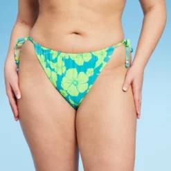 Women's Adjustable Coverage Bikini Bottom - Wild Fable™ Blue/Green Tropical Print 15 Women's Adjustable Coverage Bikini Bottom - Wild Fable™ Blue/Green Tropical Print -Wild Fable GUEST 41f91eb6 748e 45aa bb50 30fcfeffacf9