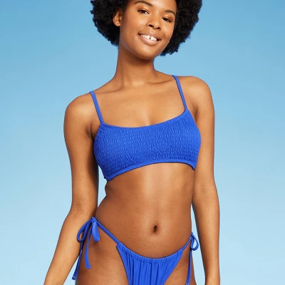 Women's Smocked Bralette Bikini Top - Wild Fable™ 4 Women's Smocked Bralette Bikini Top - Wild Fable™ - Image 2