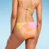 Women's High Leg Cheeky Bikini Bottom - Wild Fable™ Pink/Orange/Yellow Tie-Dye -Wild Fable GUEST 42eac628 12a8 4002 979f c8e066f8a683