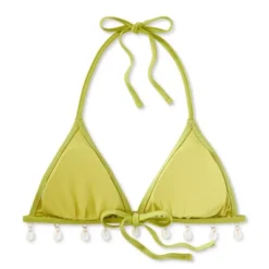 Women's Shell Detail Triangle Bikini Top - Wild Fable™ Green 14 Women's Shell Detail Triangle Bikini Top - Wild Fable™ Green -Wild Fable GUEST 45287b5c 63be 44b4 81cd f9c5241c7057