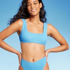 Women's Pucker Square Neck Wide Strap Bralette Bikini Top - Wild Fable™ 12 Women's Pucker Square Neck Wide Strap Bralette Bikini Top - Wild Fable™ -Wild Fable GUEST 473eb668 675a 4275 82bd 0e127f7902f4