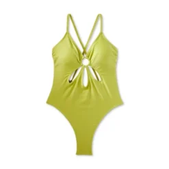 Women's Ring Front Cut Out One Piece Swimsuit - Wild Fable™ Green -Wild Fable GUEST 4769e5c8 178f 4a82 9bd1 80f8cdd2413b