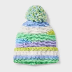 Pre-Consumed Recycled Pom Beanie - Wild Fable™ -Wild Fable GUEST 49c53ab3 7f7f 4625 91ad ddeb4cf4f23b