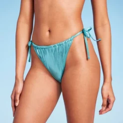 Women's Foil Strappy Extra High Leg Super Cheeky Bikini Bottom - Wild Fable™ Teal Blue 19 Women's Foil Strappy Extra High Leg Super Cheeky Bikini Bottom - Wild Fable™ Teal Blue -Wild Fable GUEST 4b668b4e d9d7 44b6 b666 428ced852e4a