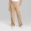 Women's High-Rise Wide Leg Fleece Cargo Pants - Wild Fable™ -Wild Fable GUEST 50fb97f2 5187 4ecd 9d96 061ebbbe1a07