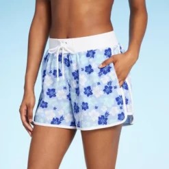 Women's 4" Inseam High Waist Lace-Up Board Shorts - Wild Fable™ Blue Floral Print 11 Women's 4" Inseam High Waist Lace-Up Board Shorts - Wild Fable™ Blue Floral Print -Wild Fable GUEST 5597a22c 8312 4f78 b6eb 8eb592e1b60b