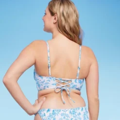 Women's Corset Longline Bikini Top - Wild Fable™ Cream -Wild Fable GUEST 5609bd65 df27 40e6 a357 f8bda7d960a0