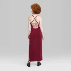 Women's Lace-Up Back Maxi Bodycon Dress - Wild Fable™ -Wild Fable GUEST 59e29681 065f 40ec 9b0d 45cc8336d3ea