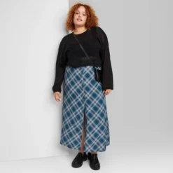 Women's Button-Front Printed Midi Skirt - Wild Fable™ -Wild Fable GUEST 5b978f5e a531 4a43 a1c0 241fdd91cb7a