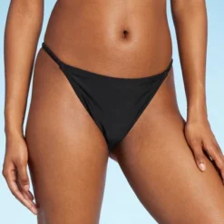 Women's Side Tab Extra Cheeky High Leg Bikini Bottom - Wild Fable™ Black -Wild Fable GUEST 5d612f7f be83 4887 b4bb c74f95361500