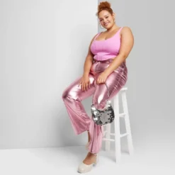 Women's High-Rise Metallic Flare Pants - Wild Fable™ -Wild Fable GUEST 5fc4eac5 d6f6 47c6 9469 876f83f8a83a