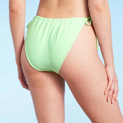Women's Adjustable Coverage Side-Tie Bikini Bottom - Wild Fable™ Light Green 3 Women's Adjustable Coverage Side-Tie Bikini Bottom - Wild Fable™ Light Green