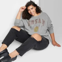 Women's Oversized Dream State Graphic Sweatshirt - Wild Fable™ Heather Gray 9 Women's Oversized Dream State Graphic Sweatshirt - Wild Fable™ Heather Gray -Wild Fable GUEST 683aab3c 93ec 4664 91a6 f00d2c715ff1