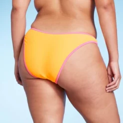 Women's Colorblock Ultra High Leg Extra Cheeky Bikini Bottom - Wild Fable™ Orange/Pink -Wild Fable GUEST 6aa2ba61 cd88 4adb b547 310f74fce346