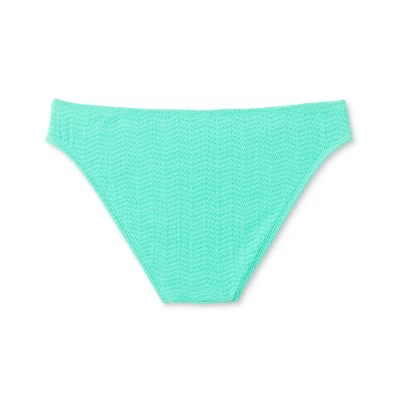 Women's Pucker Textured Cheeky Bikini Bottom - Wild Fable™ Sea Green 8 Women's Pucker Textured Cheeky Bikini Bottom - Wild Fable™ Sea Green - Image 6