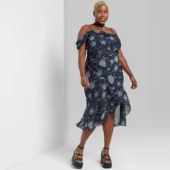 Women's Asymmetrical Midi Dress - Wild Fable™ -Wild Fable GUEST 6d98e366 25eb 49b3 a7e1 ab4e431e0a0b